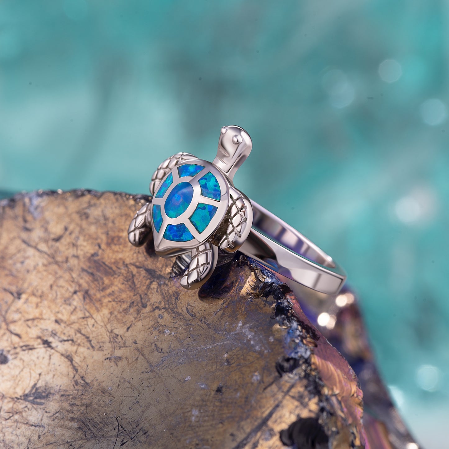 Turquoise Turtle Ring